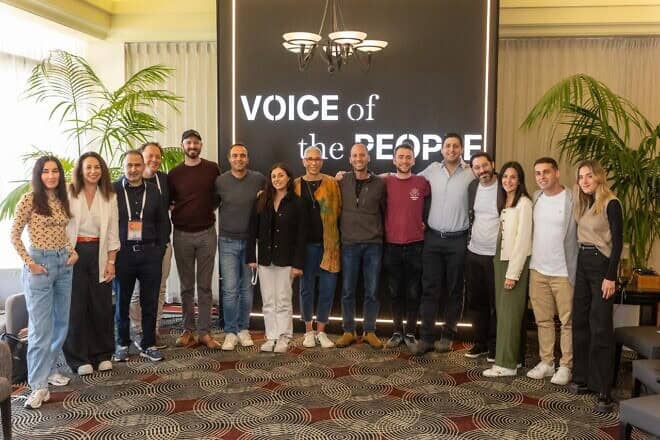 Delegates to the inaugural Voice of the People conference gather in Haifa, March 6, 2025. Photo by Dor Pazuelo.