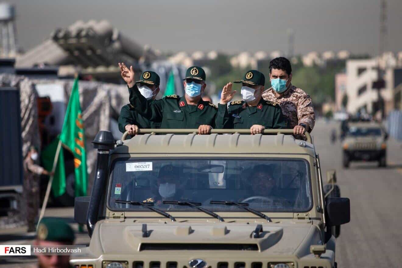 Islamic Revolutionary Guard Corps fighters. Photo by Hadi Hirbodvash via Wikimedia Commons.