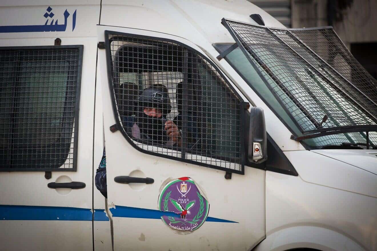Palestinian security forces enforce the law in the city of Jenin and its camp in the West Bank, Dec. 16, 2024. Photo by Nasser Ishtayeh/Flash90. Palestinian security forces enforce the law in the city of Jenin and its camp in the West Bank, Dec. 16, 2024. Photo by Nasser Ishtayeh/Flash90.