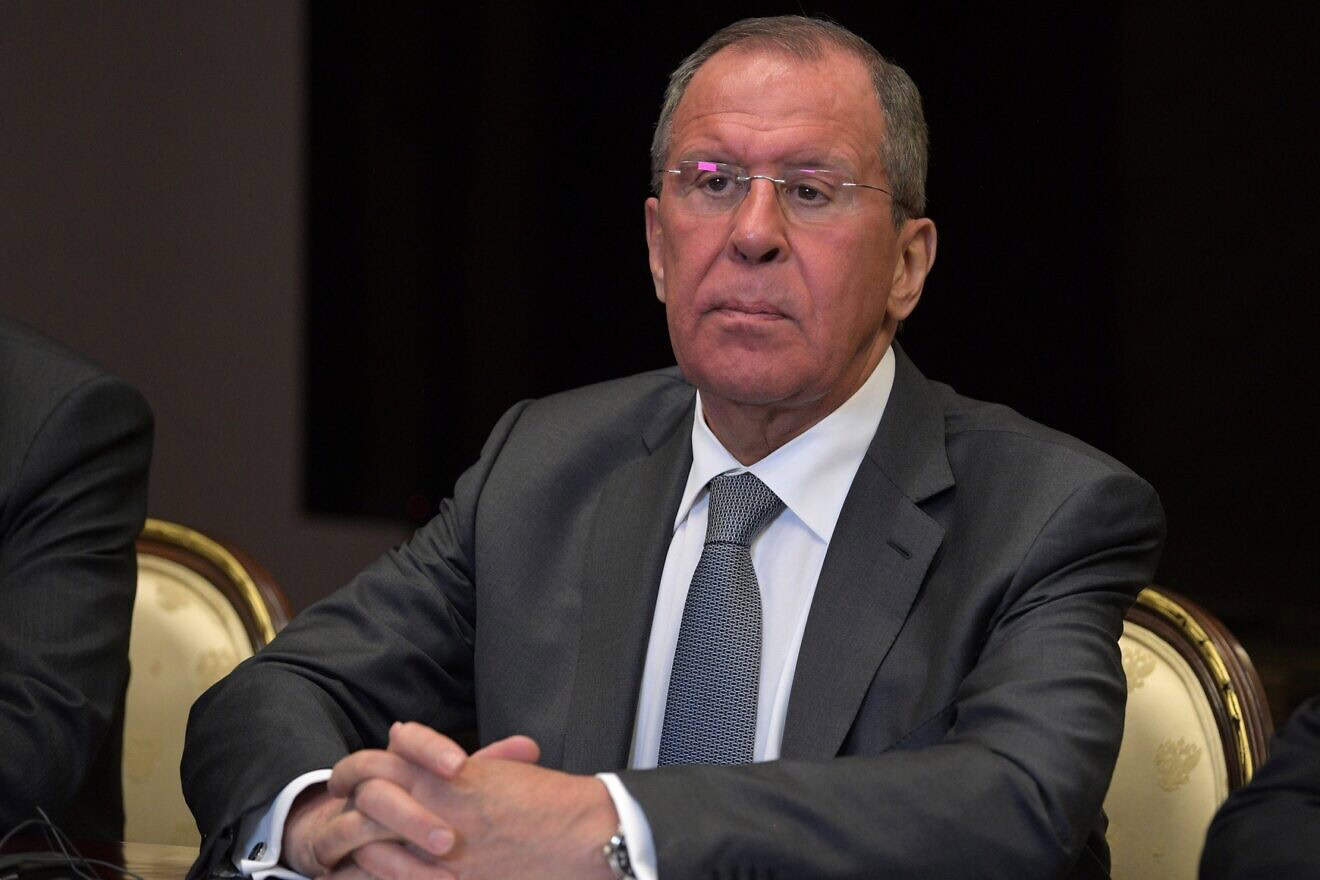 Russian Foreign Minister Sergey Lavrov attends a meeting at the Kremlin in Moscow on May 14, 2019. Photo provided by the Presidential Press and Information Office of Russia.