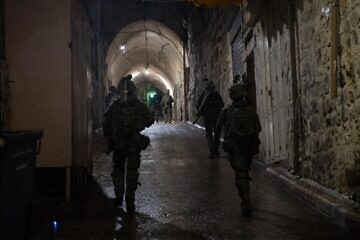 Israeli forces during counter-terrorism operations in Judea and Samaria, March 2025. Credit: IDF.