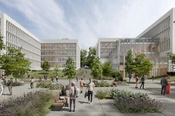 An artist's rendering of the new campus in south Tel Aviv.

