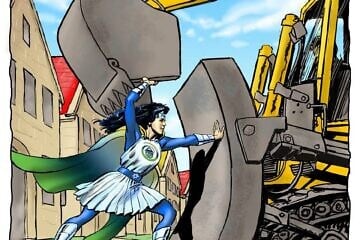 Michael Netzer's illustration of Wonder Woman. Credit: Courtesy.