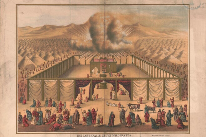 The tabernacle in the wilderness. Credit: Library of Congress.