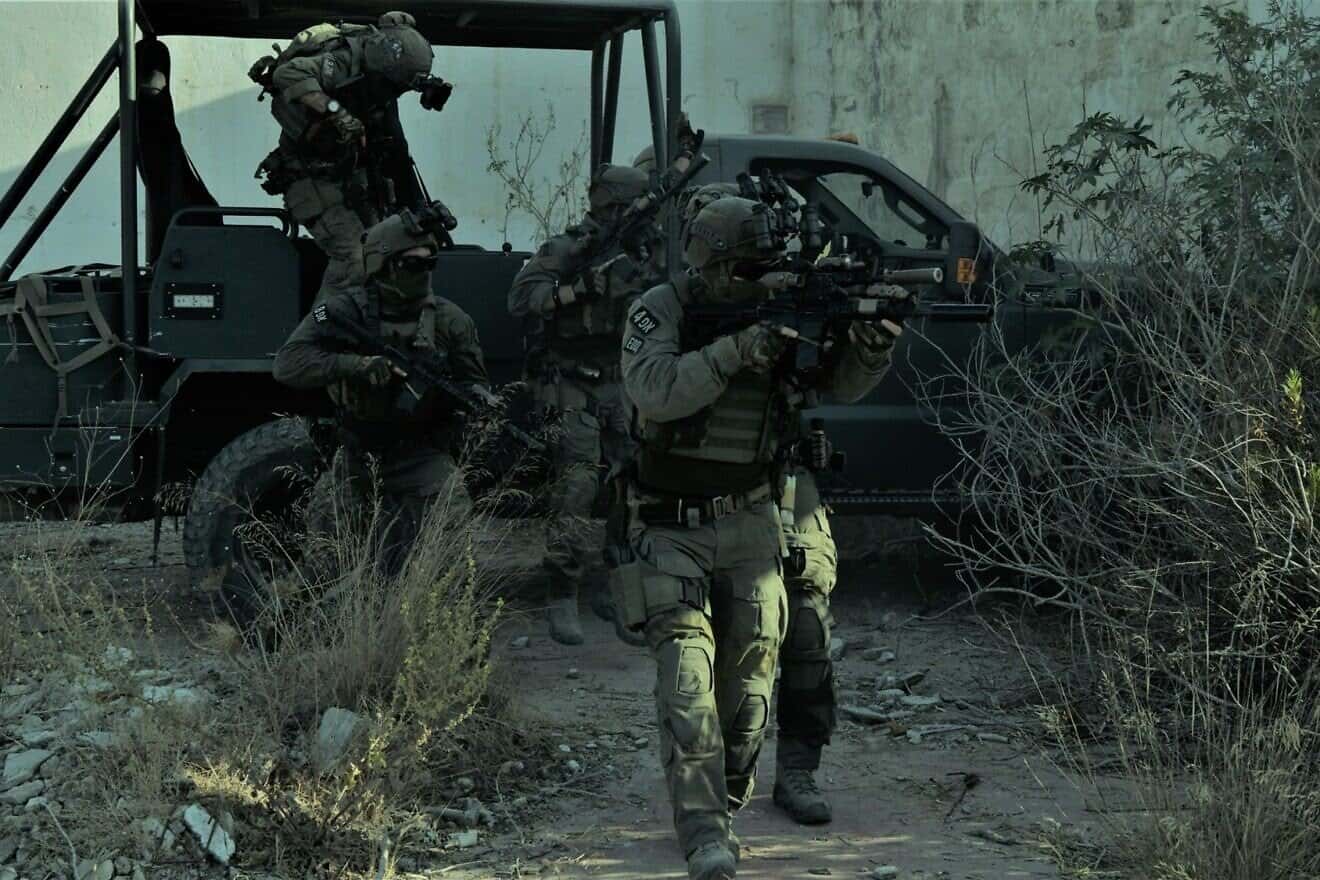 Israeli forces during counterterror activities in northern Samaria in a photo published on March 11, 2025. Credit: Israel Police.