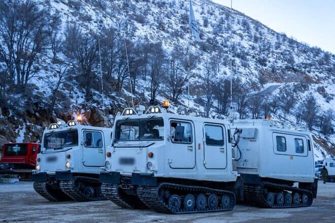 Israel Defense Forces preparations at the Mount Hermon skiing site in northern Israel, March 2, 2025. Credit: IDF.