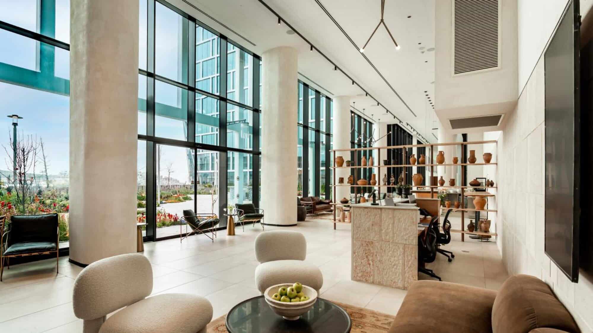 The interior of the new Jacob Modi'in Hotel. Photo courtesy of Simplex.
