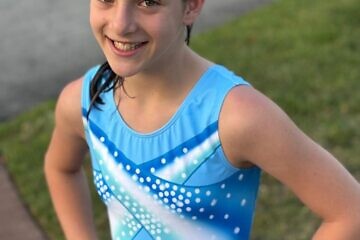 Nessa Hoffman, 11, of Hollywood, Fla., who competes in state-wide gymnastics meets. Credit: Courtesy of the Hoffman family.