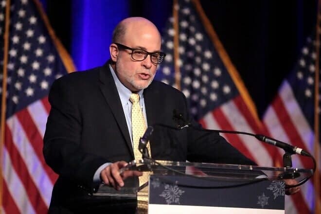 Mark Levin speaking with attendees at the 2nd Annual Turning Point USA Winter Gala at the Mar-A-Lago Club in Palm Beach, Fla., Dec. 18, 2019. Credit: Gage Skidmore via Wikimedia Commons.