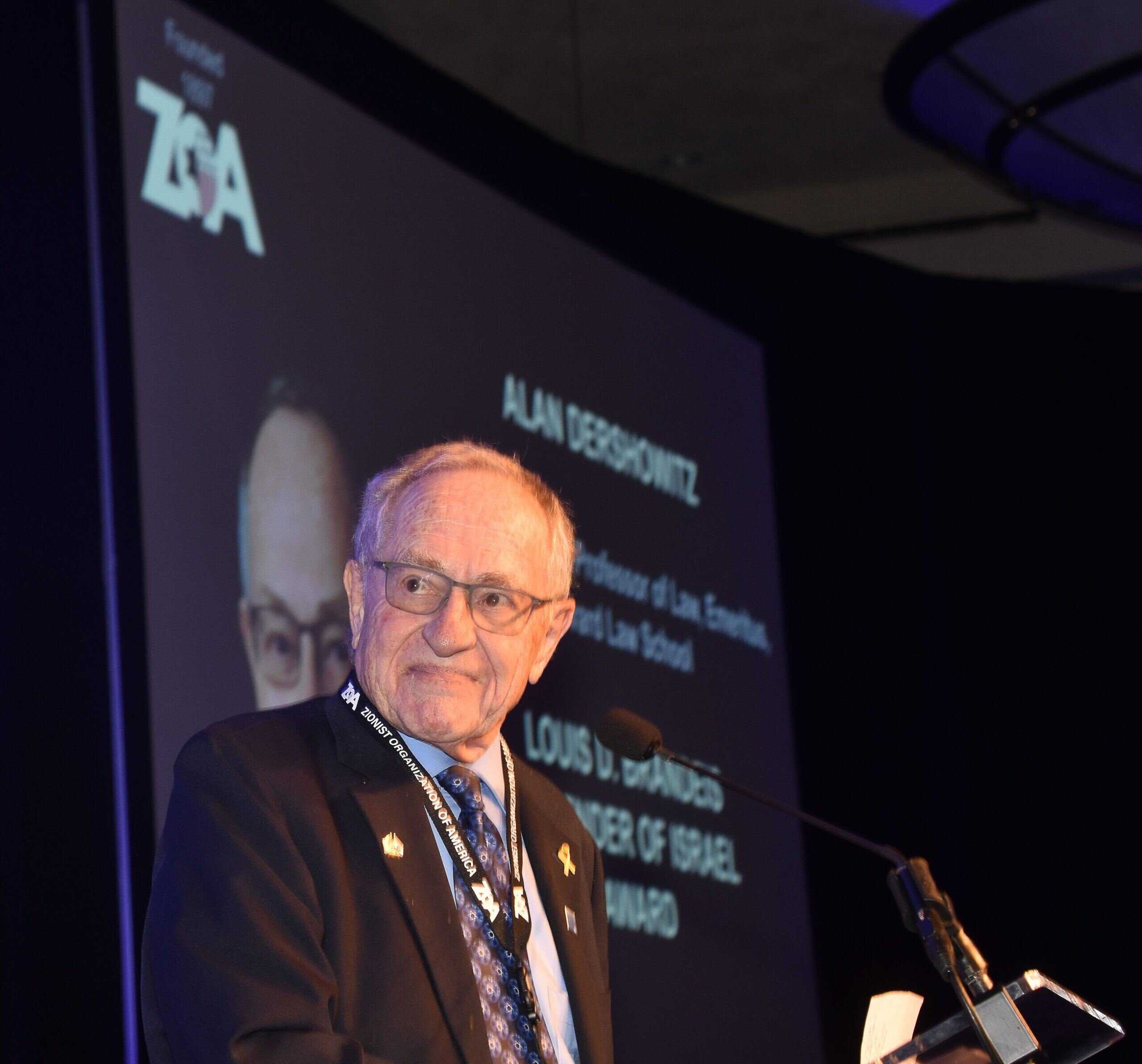 Alan Dershowitz at ZOA Palm Beach Event
