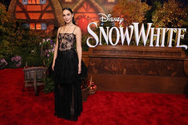 Gal Gadot attends the World Premiere of Disney's Snow White at El Capitan Theatre in Hollywood, California on March 15, 2025. Photo by Rodin Eckenroth/Getty Images for Disney.