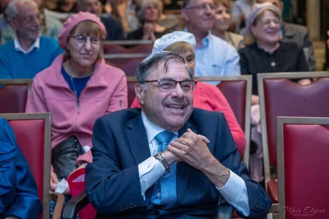 Rabbi Shlomo Riskin at the book launch, April 21, 2025. Photo by Meir Elipur.