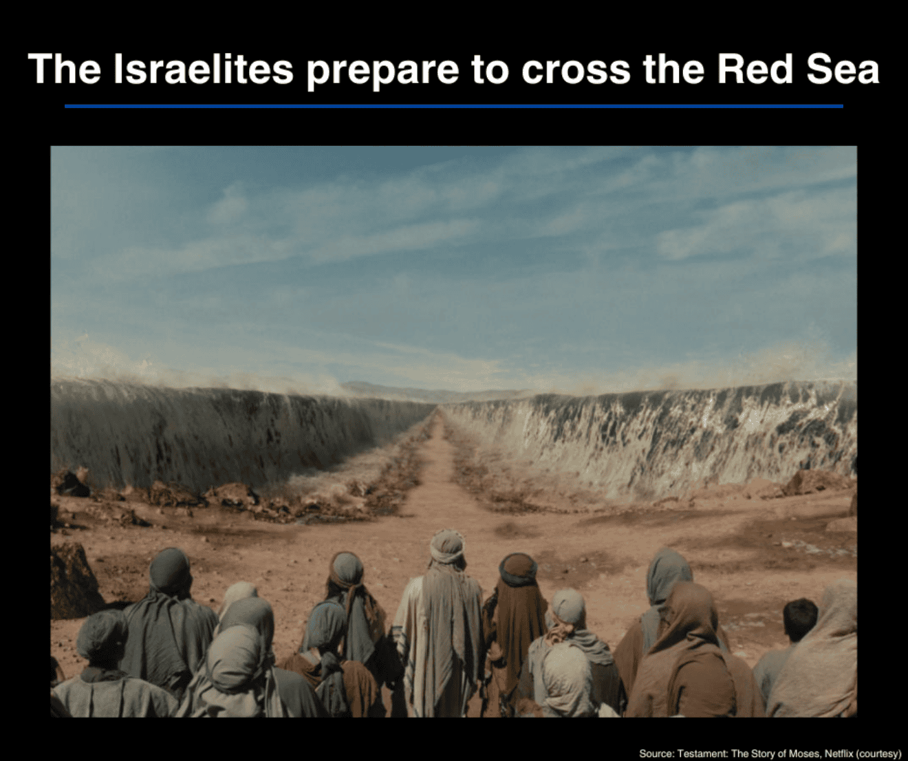 The Israelites Prepare to Cross the Red Sea