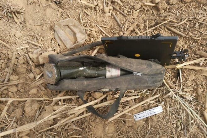 An object suspected as a IED that was discovered in Netivot, Israel in April 2025. Photo Credit: Israel Police.